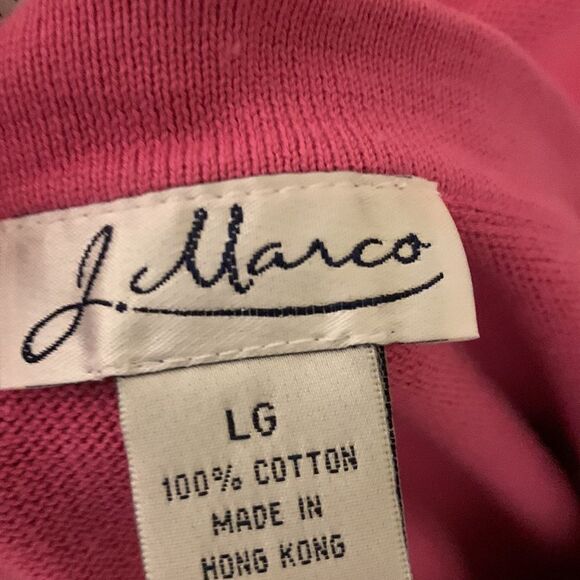 J. Marco Size Large two piece top pink with sequins - Picture 7 of 8